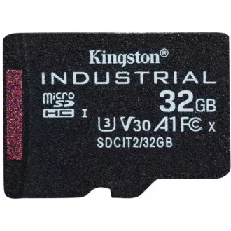 Kingston 32GB microSDHC Industrial C10 A1 pSLC Card + SD Adapter