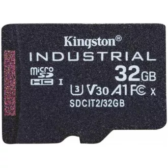 Kingston 32GB microSDHC Industrial C10 A1 pSLC Card Single Pack