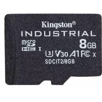 Kingston 8GB microSDHC Industrial C10 A1 pSLC Card Single Pack
