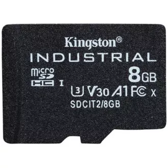 Kingston 8GB microSDHC Industrial C10 A1 pSLC Card Single Pack
