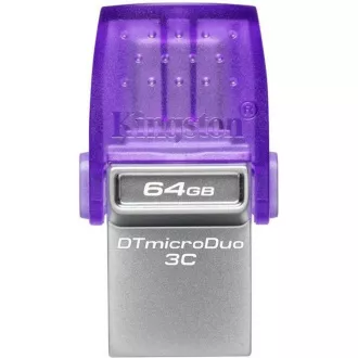 Kingston 64GB DataTraveler microDuo 3C 200MB/s dual USB-A + USB-C