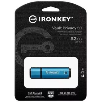 Kingston Flash Disk IronKey 32GB Vault Privacy 50 AES-256 Encrypted, FIPS 197