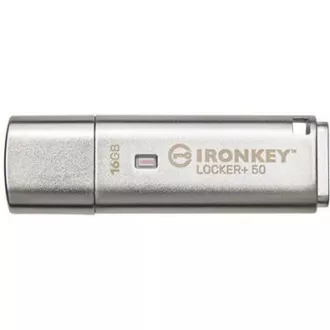 Kingston 16GB IKLP50 IronKey Locker+ 50 AES USB, w/256bit Encryption