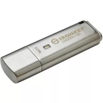 Kingston 16GB IKLP50 IronKey Locker+ 50 AES USB, w/256bit Encryption