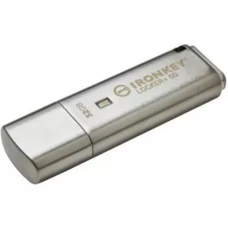 Kingston 32GB IKLP50 IronKey Locker+ 50 AES USB, w/256bit Encryption