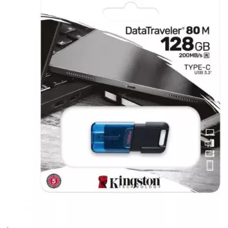 Kingston Flash Disk 128 GB DataTraveler DT80 M (USB-C 3.2 Gen 1) Kingston Flash Disk 128 GB DataTraveler DT80 M (USB-C 3.2 Gen 1)