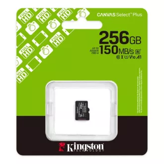 Kingston MicroSDXC karta 256 GB Canvas Select Plus, U1, V10, A1