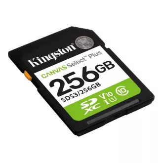 Kingston SDXC karta 256 GB Canvas Select Plus, U1, V10, A1