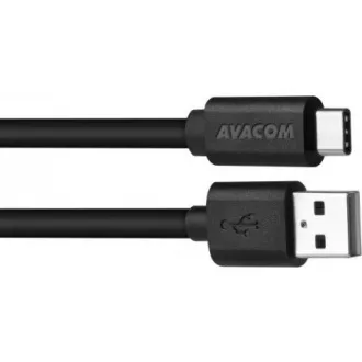 Dátový a nabíjací kábel USB - USB Type-C, 100cm, čierna