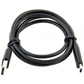 Dátový a nabíjací kábel USB - USB Type-C, 100cm, čierna