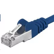 PREMIUMCORD Patch kábel CAT6a S-FTP, RJ45-RJ45, AWG 26/7 5m modrá
