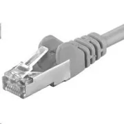 PREMIUMCORD Patch kábel CAT6a S-FTP, RJ45-RJ45, AWG 26/7 1m šedá
