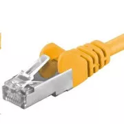 PREMIUMCORD Patch kábel CAT6a S-FTP, RJ45-RJ45, AWG 26/7 3m žltá