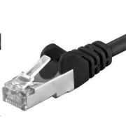 PREMIUMCORD Patch kábel CAT6a S-FTP, RJ45-RJ45, AWG 26/7 7m čierna