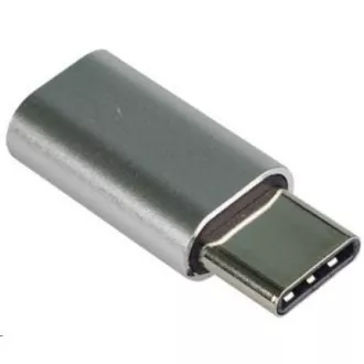 PREMIUMCORD Adaptér USB 3.1 C/male - USB 2.0 Micro-B/female, strieborný PREMIUMCORD Adaptér USB 3.1 C/male - USB 2.0 Micro-B/female, strieborný