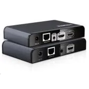 PREMIUMCORD HDMI extender na 120m cez LAN, over IP, HDBitT, lokálny HDMI výstup