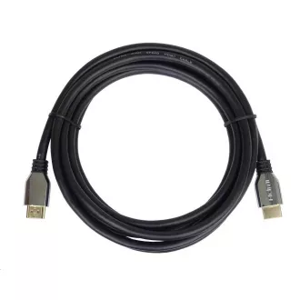 PREMIUMCORD Kábel HDMI 2.1 High Speed + Ethernet kábel (Zinc Alloy krytky, pozlátené konektory) 0.5m