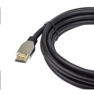 PREMIUMCORD Kábel HDMI 2.1 High Speed + Ethernet kábel (Zinc Alloy krytky, pozlátené konektory) 0.5m