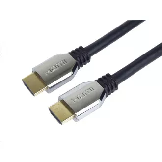 PREMIUMCORD Kábel HDMI 2.1 High Speed + Ethernet kábel (Zinc Alloy krytky, pozlátené konektory) 0.5m