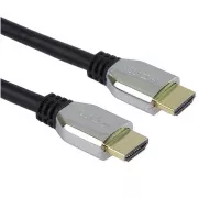 PREMIUMCORD Kábel HDMI 2.1 High Speed + Ethernet kábel (Zinc Alloy krytky, pozlátené konektory) 2m