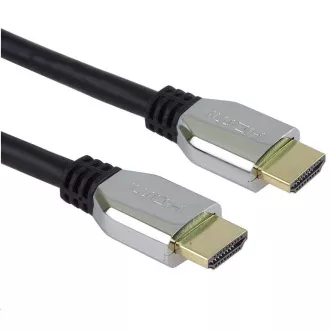 PREMIUMCORD Kábel HDMI 2.1 High Speed + Ethernet kábel (Zinc Alloy krytky, pozlátené konektory) 2m