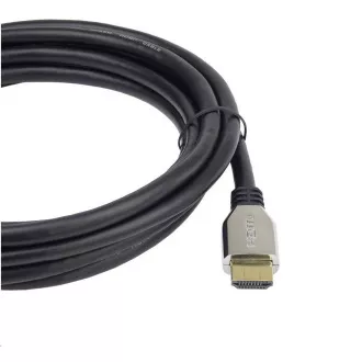 PREMIUMCORD Kábel HDMI 2.1 High Speed + Ethernet kábel (Zinc Alloy krytky, pozlátené konektory) 2m