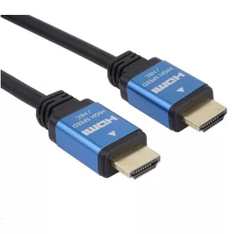 PREMIUMCORD Kábel HDMI - Ultra HDTV, 5m (kovové, pozlátené konektory)