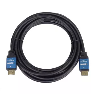 PREMIUMCORD Kábel HDMI - Ultra HDTV, 5m (kovové, pozlátené konektory)
