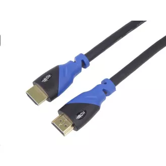 PREMIUMCORD Kábel HDMI - Ultra HDTV, 1m (Color, pozlátené konektory)