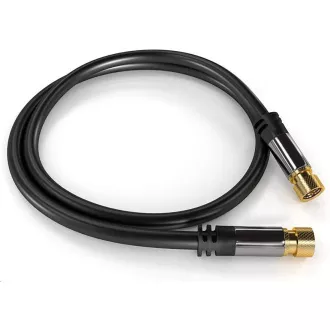 PREMIUMCORD kábel, satelitný anténny F male - F male (135 dB) 4x tienený 3m PREMIUMCORD kábel, satelitný anténny F male - F male (135 dB) 4x tienený 3m