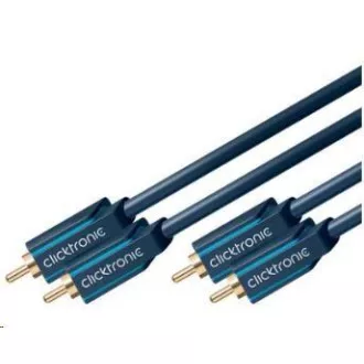 ClickTronic HQ OFC kábel 2x Cinch - 2x Cinch RCA, M/M, 10m ClickTronic HQ OFC kábel 2x Cinch - 2x Cinch RCA, M/M, 10m