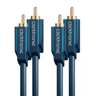 ClickTronic HQ OFC kábel 2x Cinch - 2x Cinch RCA, M/M, 10m ClickTronic HQ OFC kábel 2x Cinch - 2x Cinch RCA, M/M, 10m