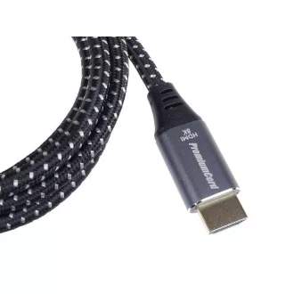 PREMIUMCORD Kábel HDMI 2.1 High Speed + Ethernet kábel 8K@60Hz, pozlátené konektory, 0, 5m