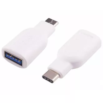 PremiumCord adaptér USB 3.1 konektor C - USB 3.0 A (M/F), OTG, biela PremiumCord adaptér USB 3.1 konektor C - USB 3.0 A (M/F), OTG, biela