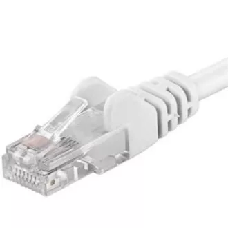 PremiumCord Patch kábel UTP RJ45-RJ45 CAT6 2m biela