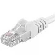 PremiumCord Patch kábel UTP RJ45-RJ45 CAT6 10m biela