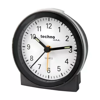 TechnoLine Modell G analógový budík, strieborný
