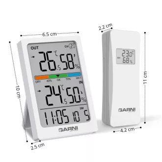 GARNI 155TH - Bezdrôtový digitálny teplomer s vlhkomerom