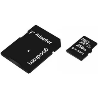 GOODRAM microSDXC karta 256GB M1AA (R: 100/W: 10 MB/s), UHS-I Class 10, U1 + Adapter