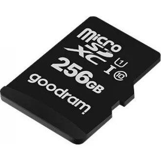 GOODRAM microSDXC karta 256GB M1AA (R: 100/W: 10 MB/s), UHS-I Class 10, U1 + Adapter
