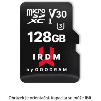 GOODRAM microSDXC karta 64GB IRDM (R: 100/W: 70 MB/s), UHS-I Class 10, U3, V30 + Adapter