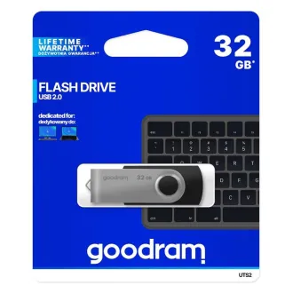 GOODRAM Flash Disk 32GB UTS2, USB 2.0, čierna