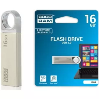 GOODRAM Flash Disk UUN2 16GB USB 2.0 strieborná