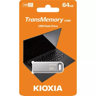 KIOXIA TransMemory Flash drive 64GB U366, strieborná