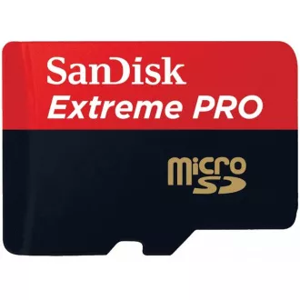 SanDisk MIcroSDHC karta 32GB Extreme PRO (100MB/s, Class 10 UHS-I V30) + adaptér