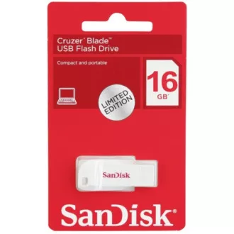 SanDisk Flash Disk 16GB Cruzer Blade, USB 2.0, biela