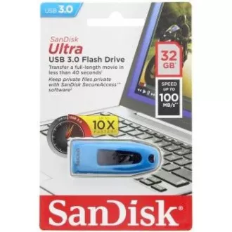 SanDisk Flash Disk 32GB Ultra, USB 3.0, modrá