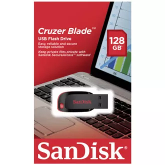 SanDisk Flash Disk 128GB Cruzer Blade, USB 2.0, čierna