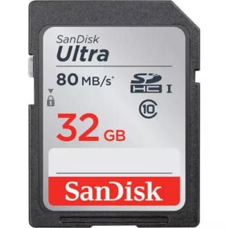 SanDisk SDHC karta 32GB Ultra (100MB/s Class 10 UHS-I)
