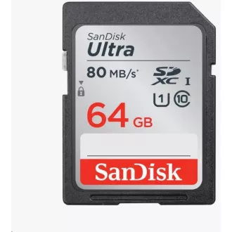 SanDisk SDXC karta 64GB Ultra (100MB/s Class 10 UHS-I)